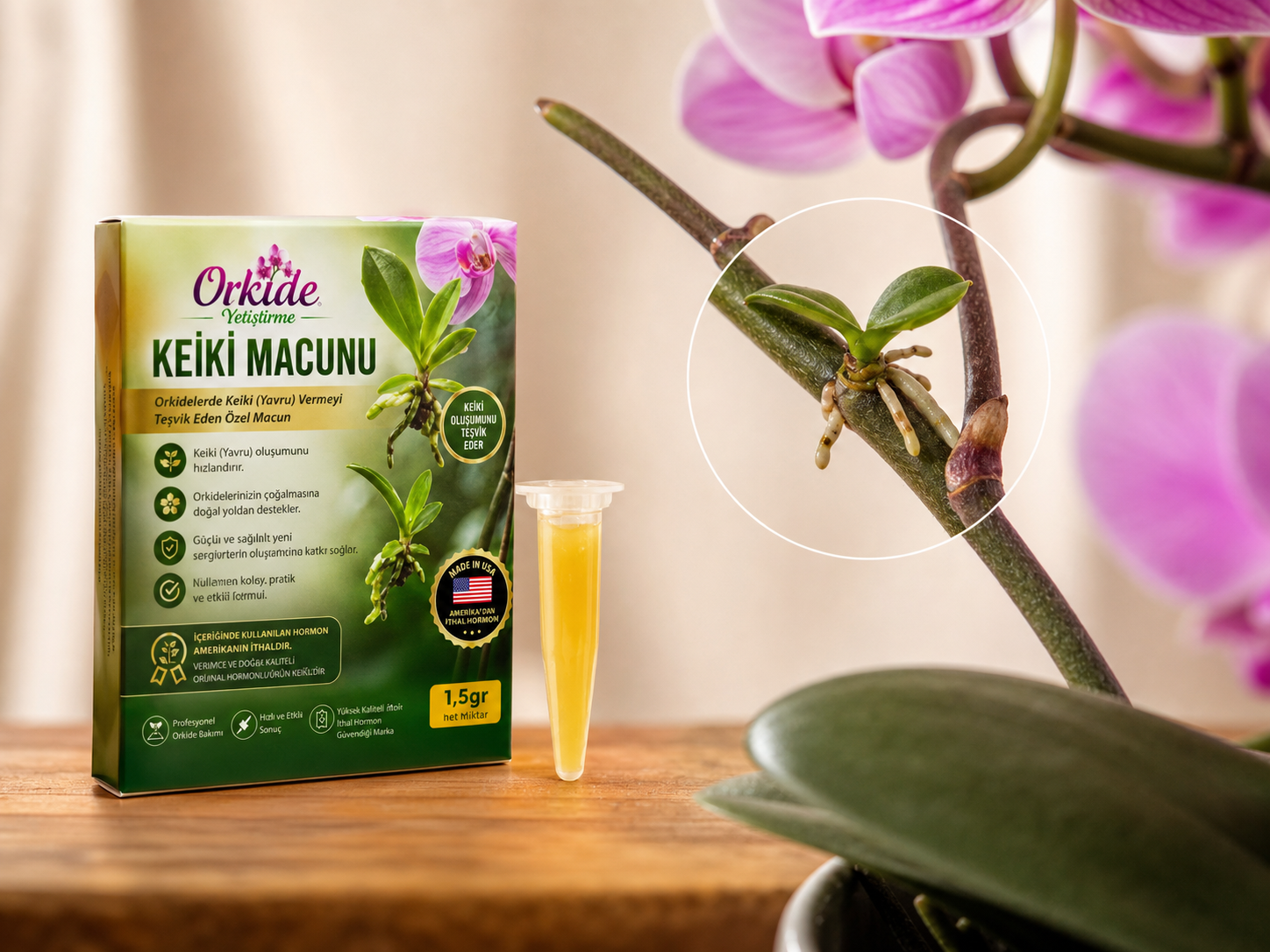Keiki Macunu ürününün kutusu ve ambalajının tamamı